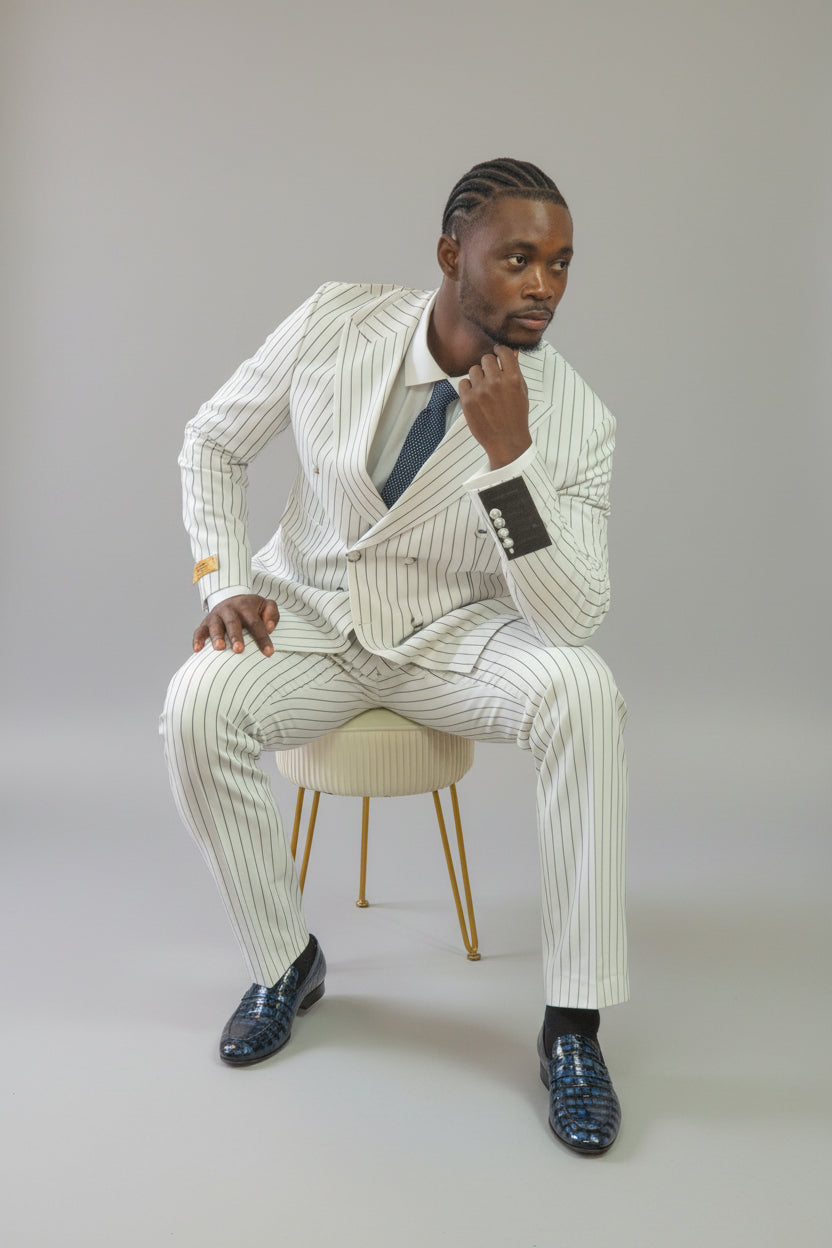  striped suit 