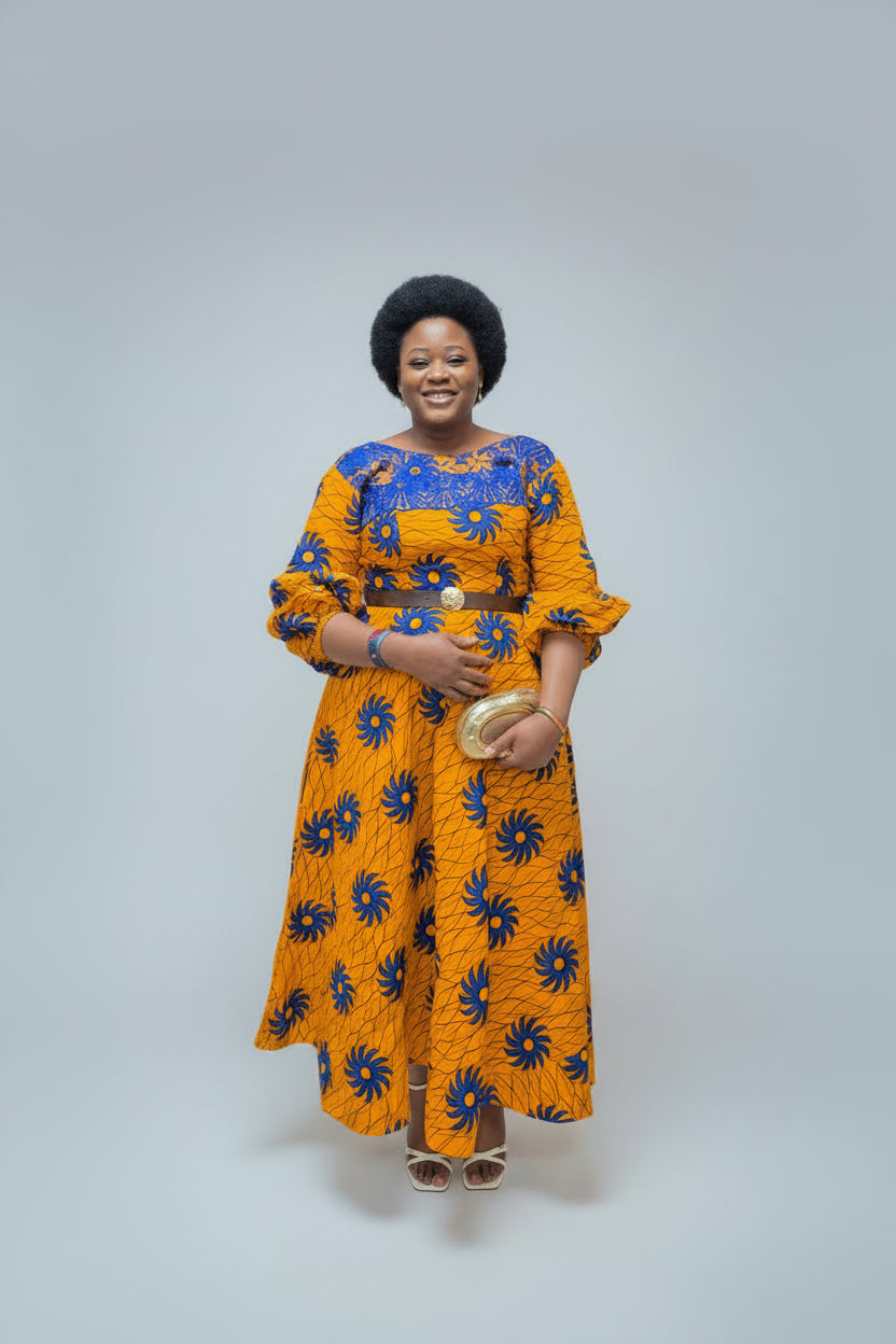 100% ankara dress