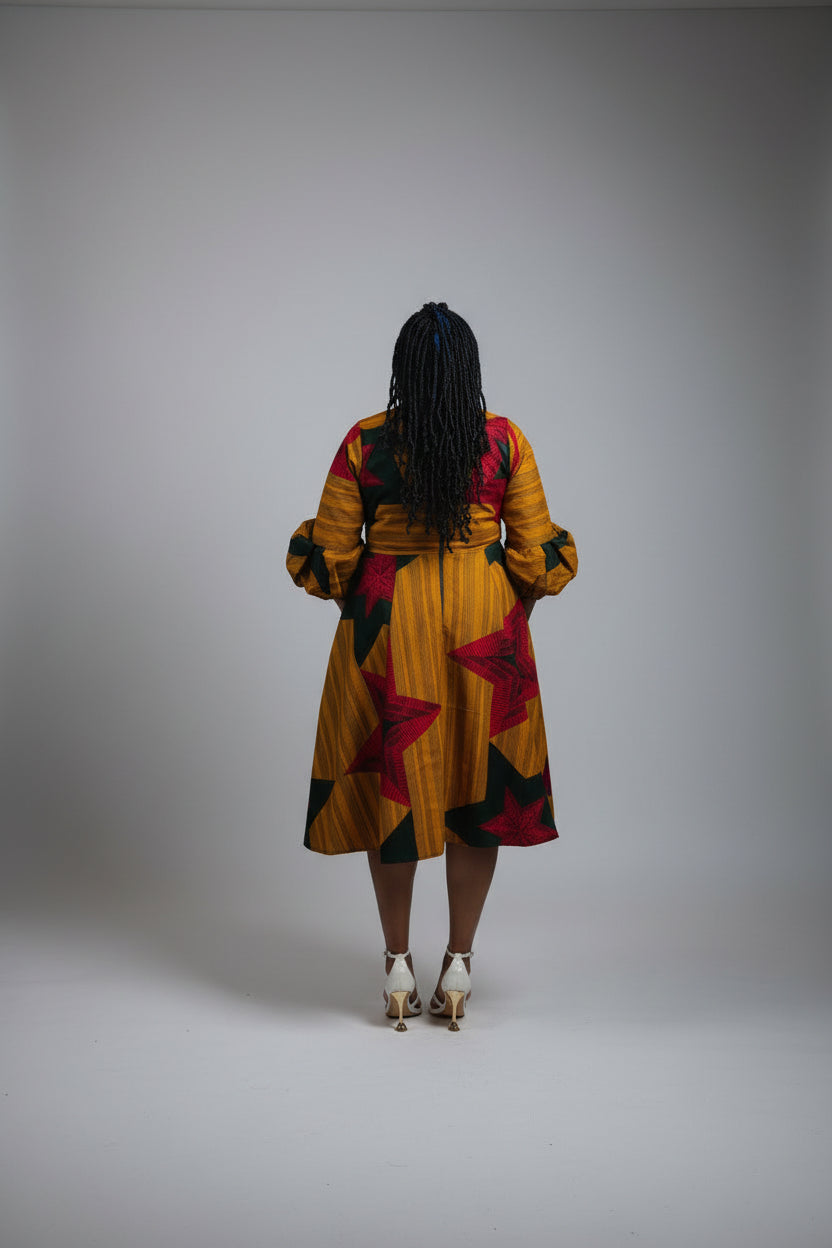 100%cotton ankara dress