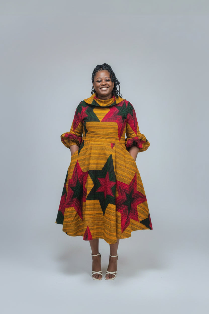 100%cotton ankara dress