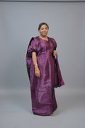 Silk elegant hooboo with scalf