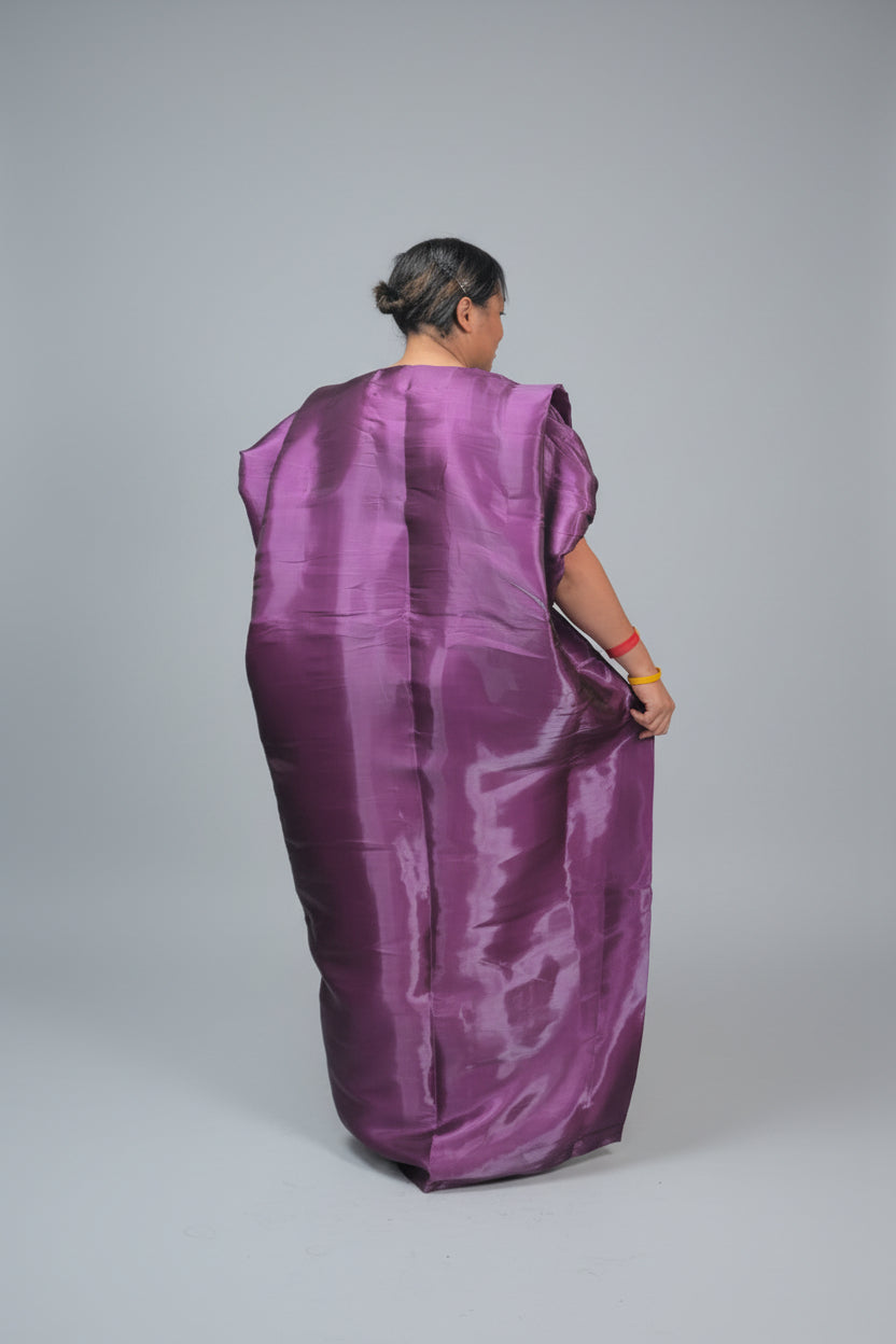 Silk elegant hooboo with scalf