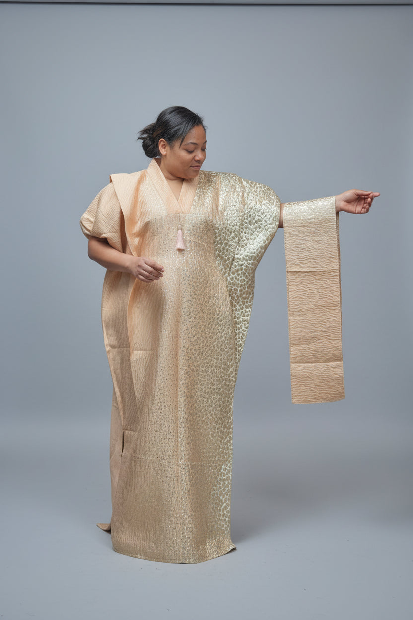Jacquard gold booboo with scalf