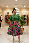 Two piece ankara dress