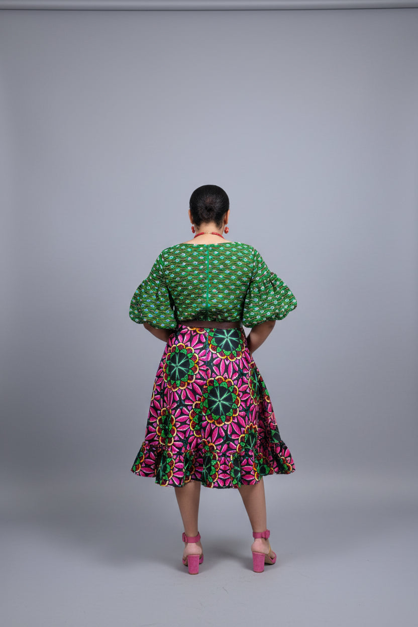 Two piece ankara dress