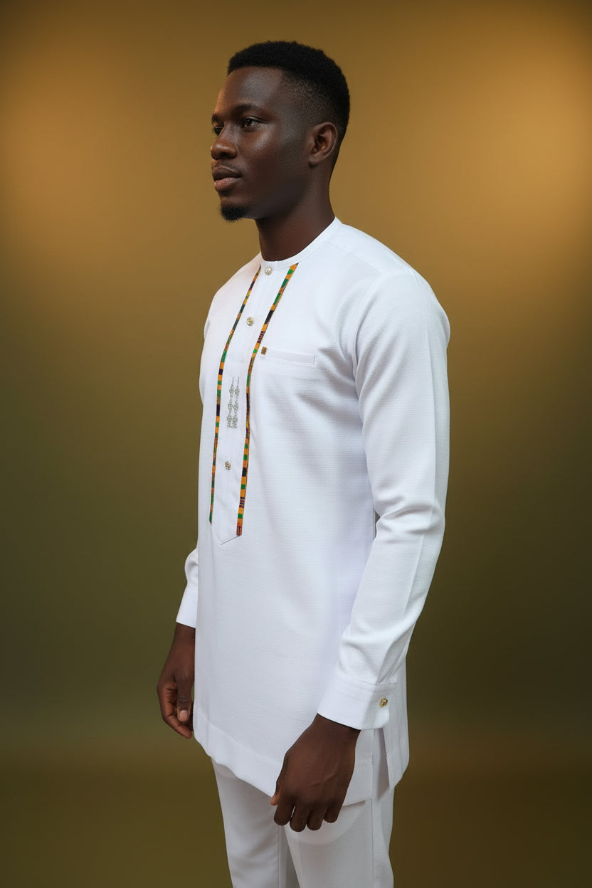 Kente stitch men two piece