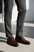 Pair of brown dress shoes 