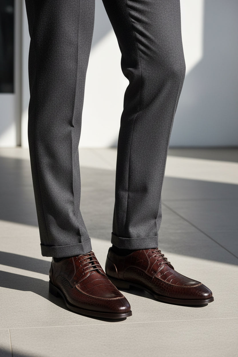 Pair of brown dress shoes 