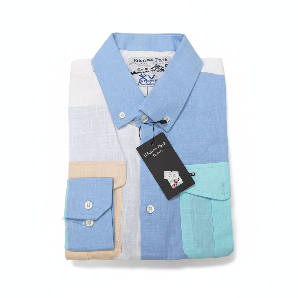 Linen shirt with two pockets