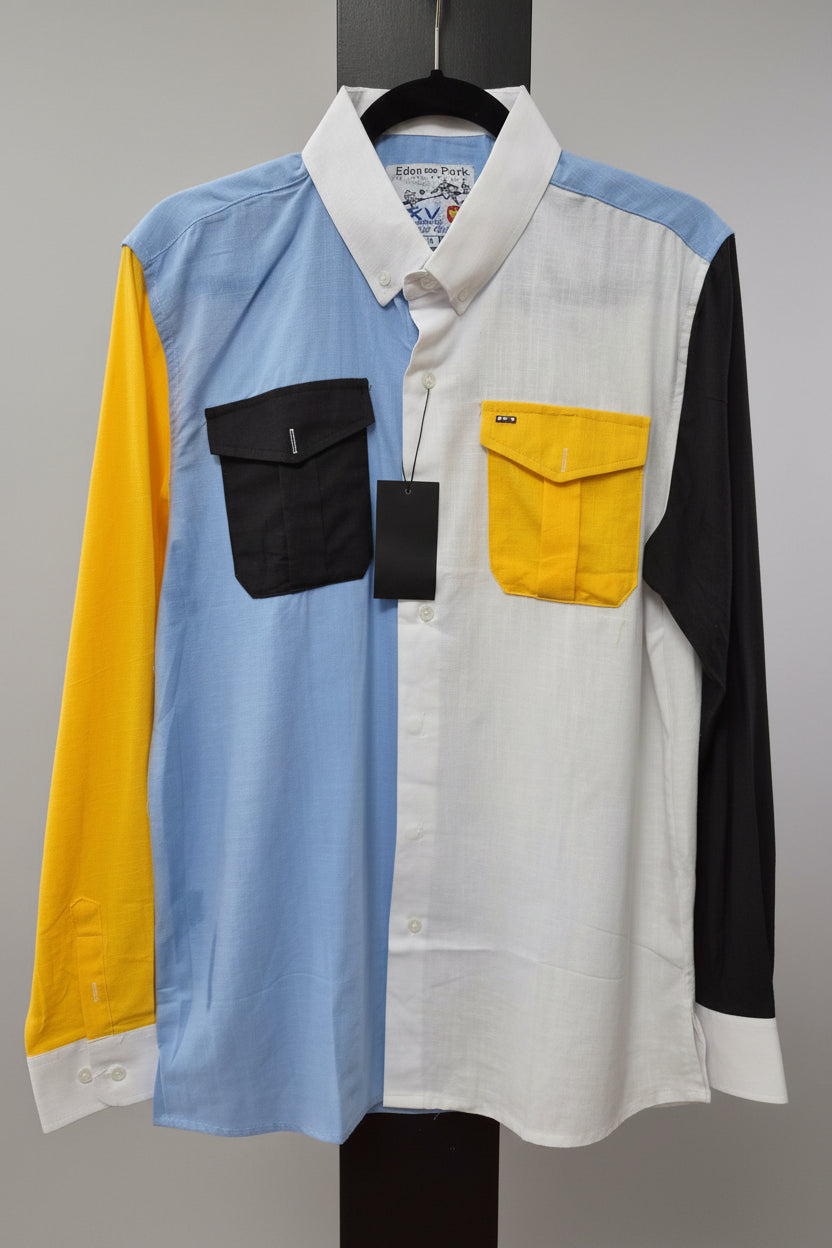Linen two pockets shirt