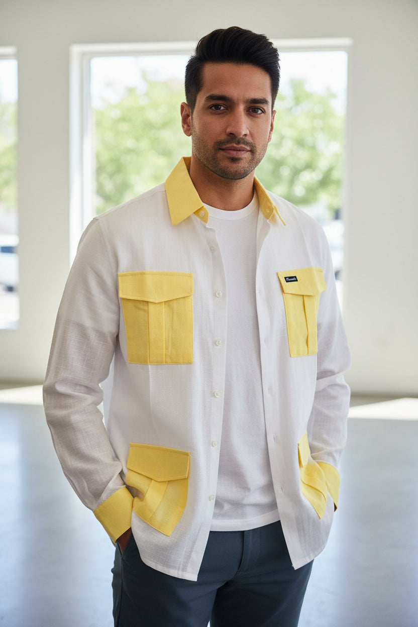 Long sleeve linen shirt