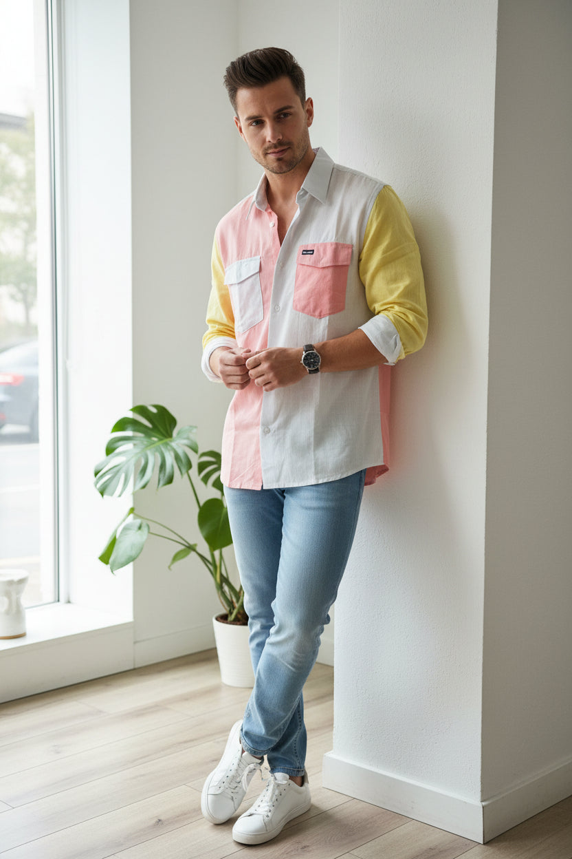 Long sleeve linen shirt