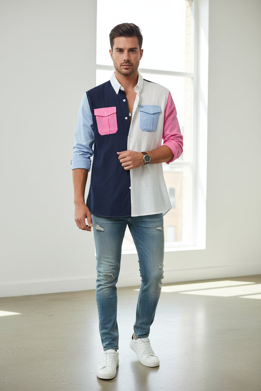 Long sleeve linen shirt