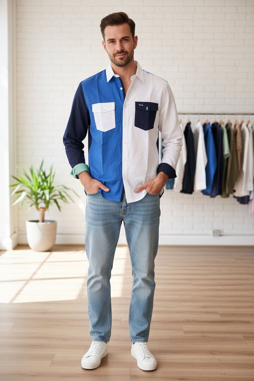Long sleeve linen shirt
