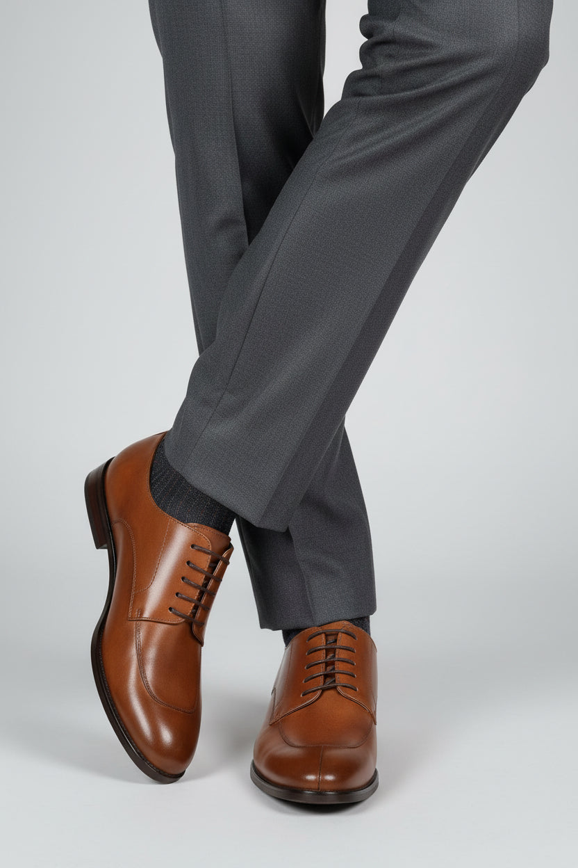 John foster brown leather shoe