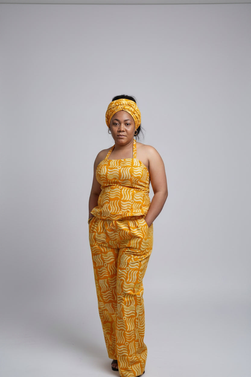 Tie and dye two piece matching set