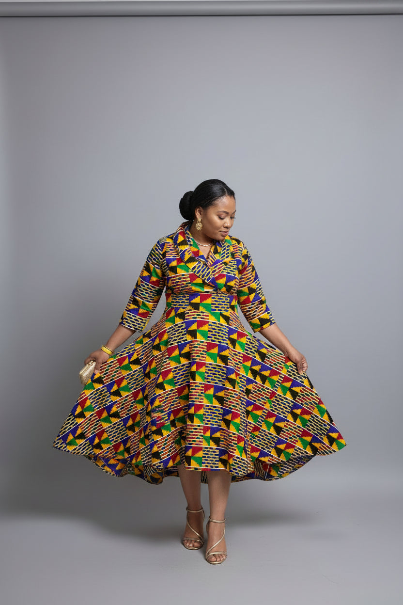 Kente royal gown