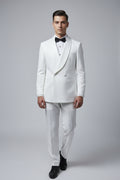 The White Double-Breasted Ceremonial Suit
