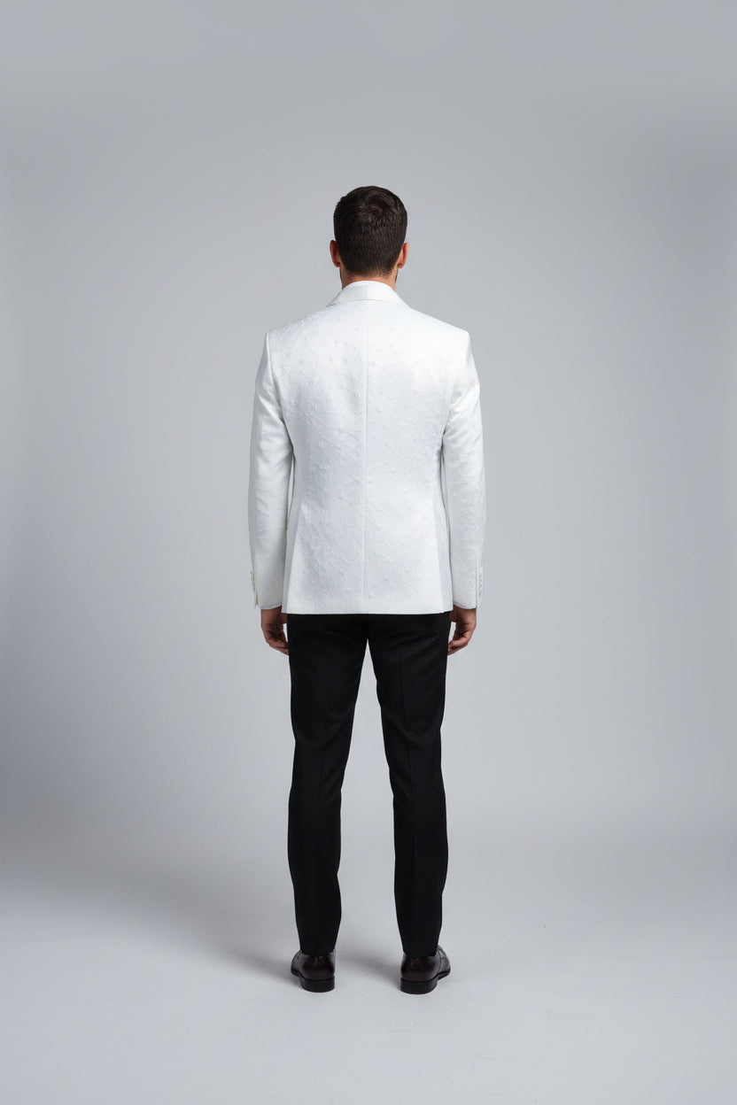The White Double-Breasted Ceremonial Suit