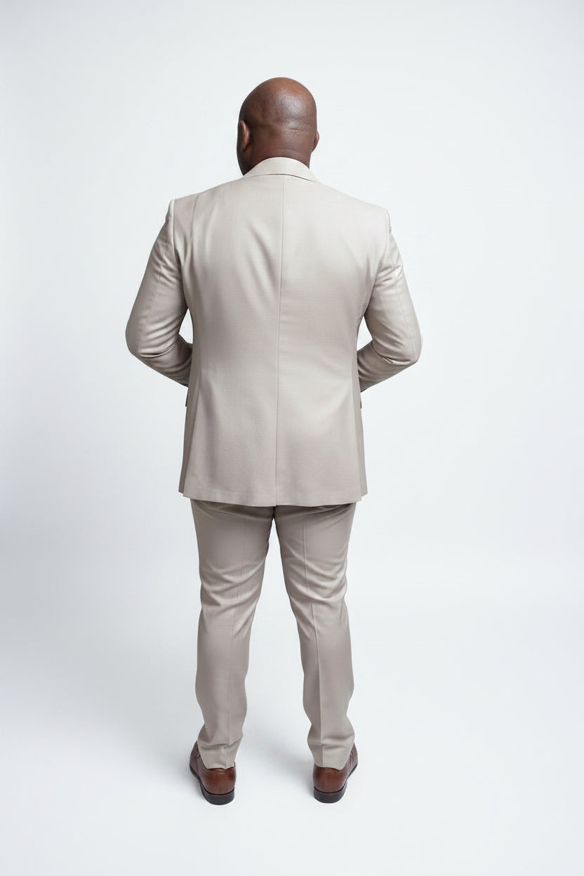 Mario Casas – Ivory Three-Piece Suit