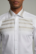 Men's Crystal Studded Dress Shirt