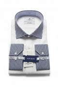 Alberto Roma Non-Iron Contrast Collar Shirt