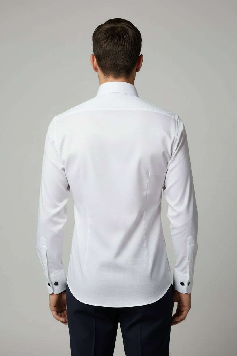 Fino Martin Slim Fit Double Cuff Dress Shirt