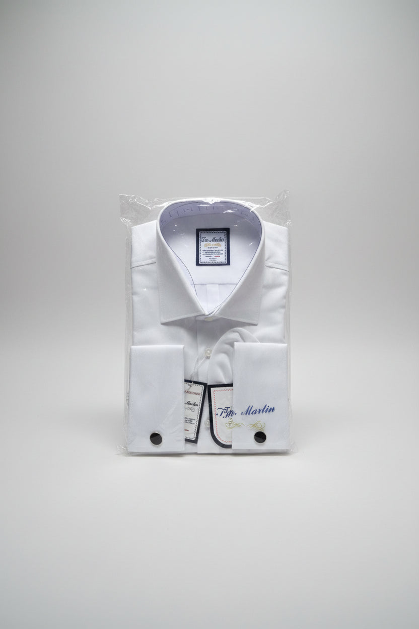 Fino Martin Slim Fit Double Cuff Dress Shirt