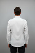 Alberto Roma Non-Iron White Linen Dress Shirt – Italian Luxury