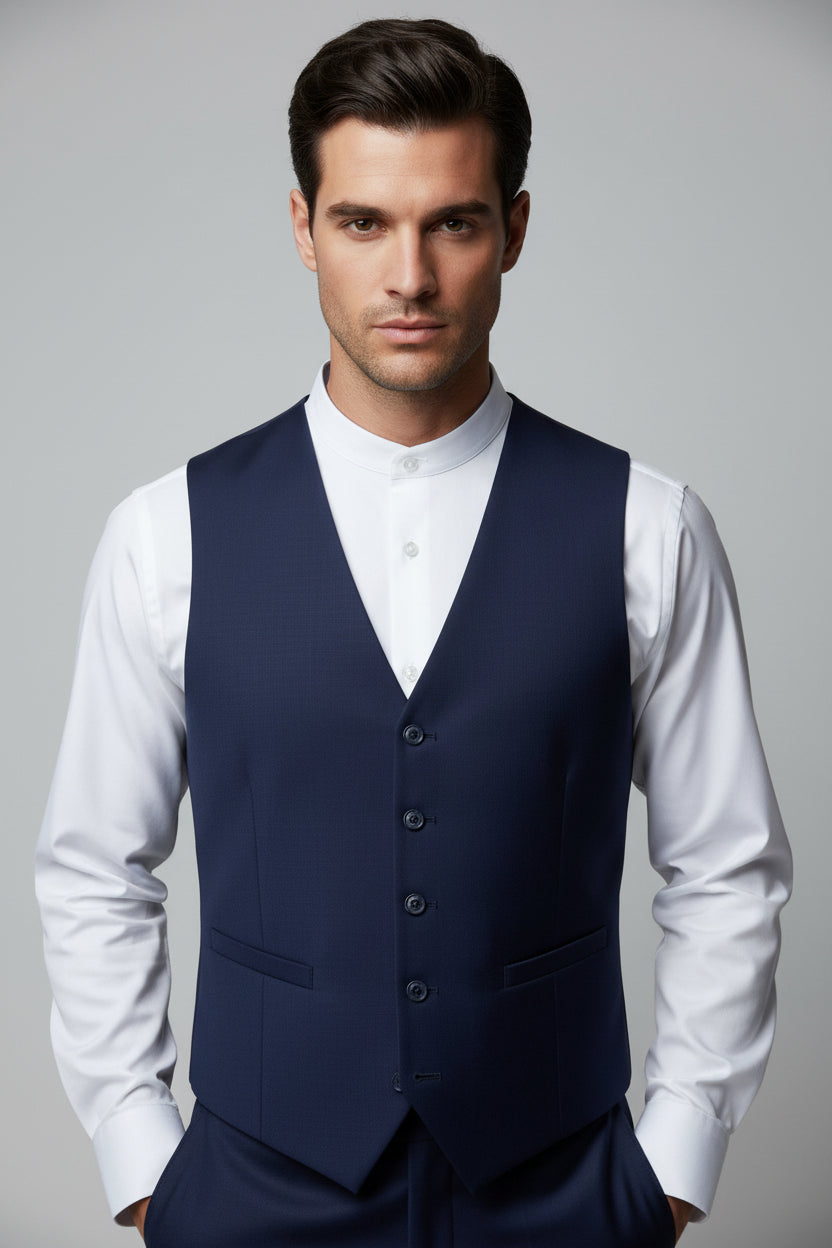 Ricardo Martinez White Mandarin Collar Dress Shirt – Premium Menswear