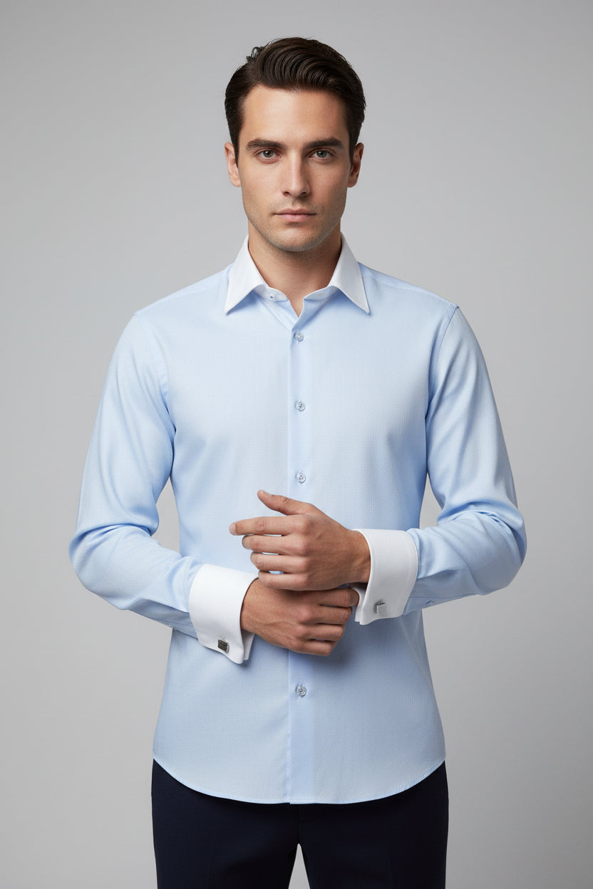 Light Blue Classic Collar Shirt