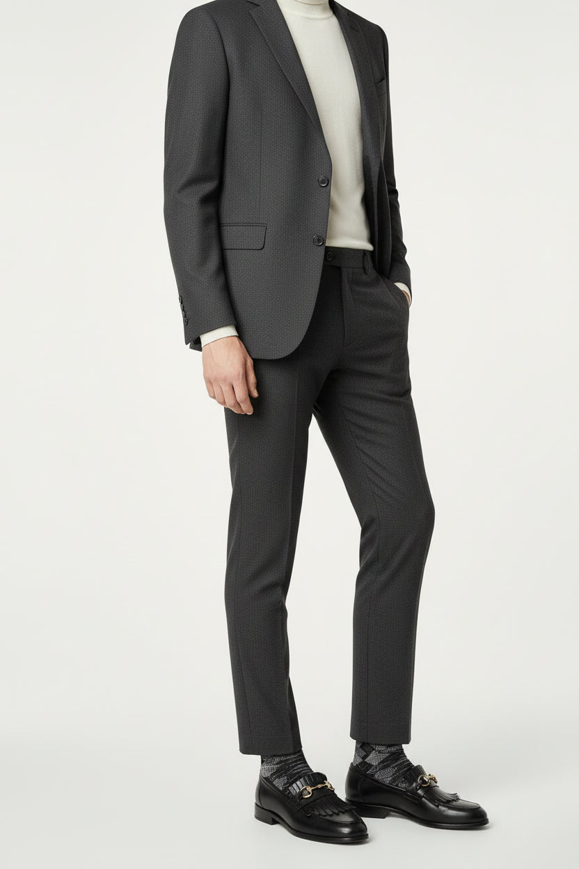 Black Horsebit Tassel Loafers