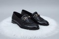 Black Horsebit Tassel Loafers