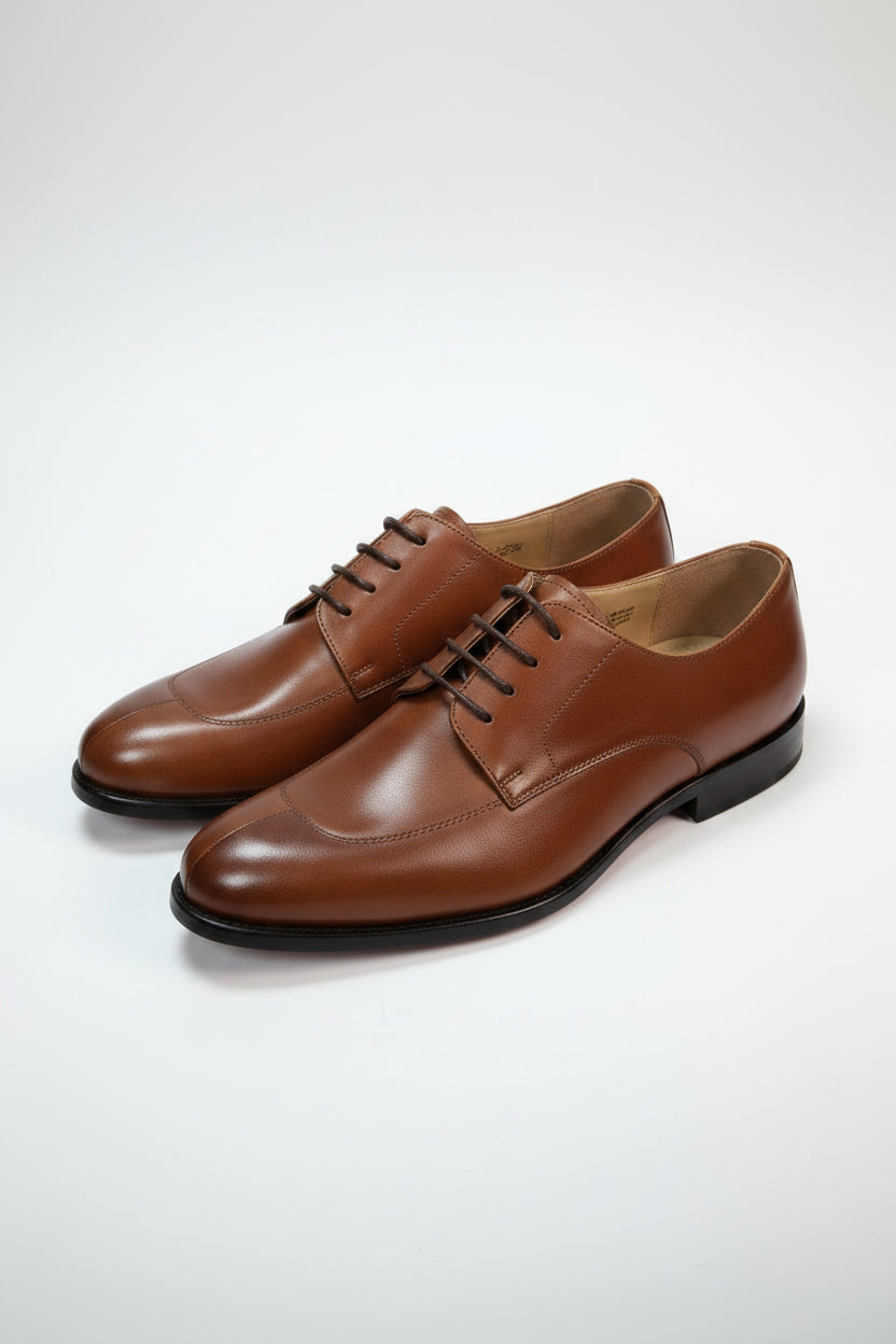 Pair of brown leather shoe 