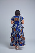 Ankara print maxi two piece dress