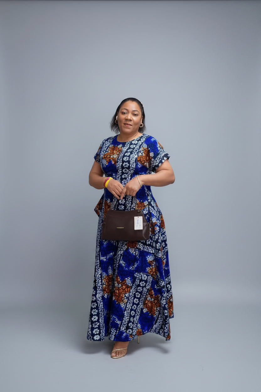 Ankara Print Maxi Two Piece Dress